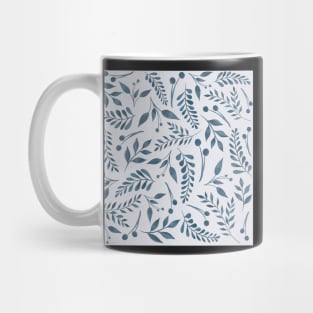 Blue leaves Mug